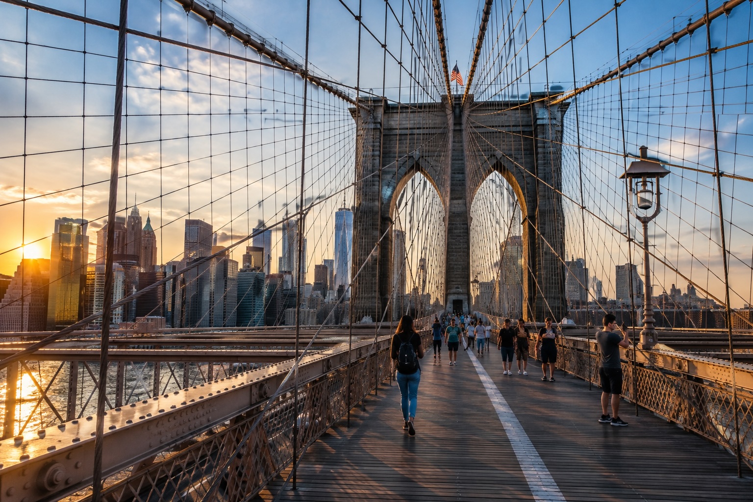 Die Brooklyn Bridge » Ein unvergessliches Wahrzeichen in New York erkunden